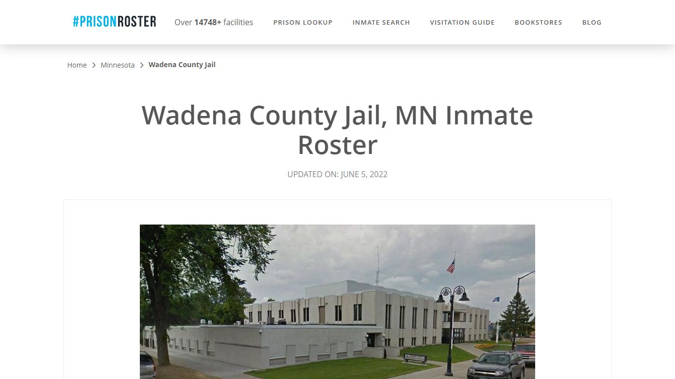 Wadena County Jail, MN Inmate Roster - Prisonroster